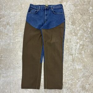 Cabela's Brush Pants 34x30 Denim Canvas Briar Hunting Workwear Outdoors